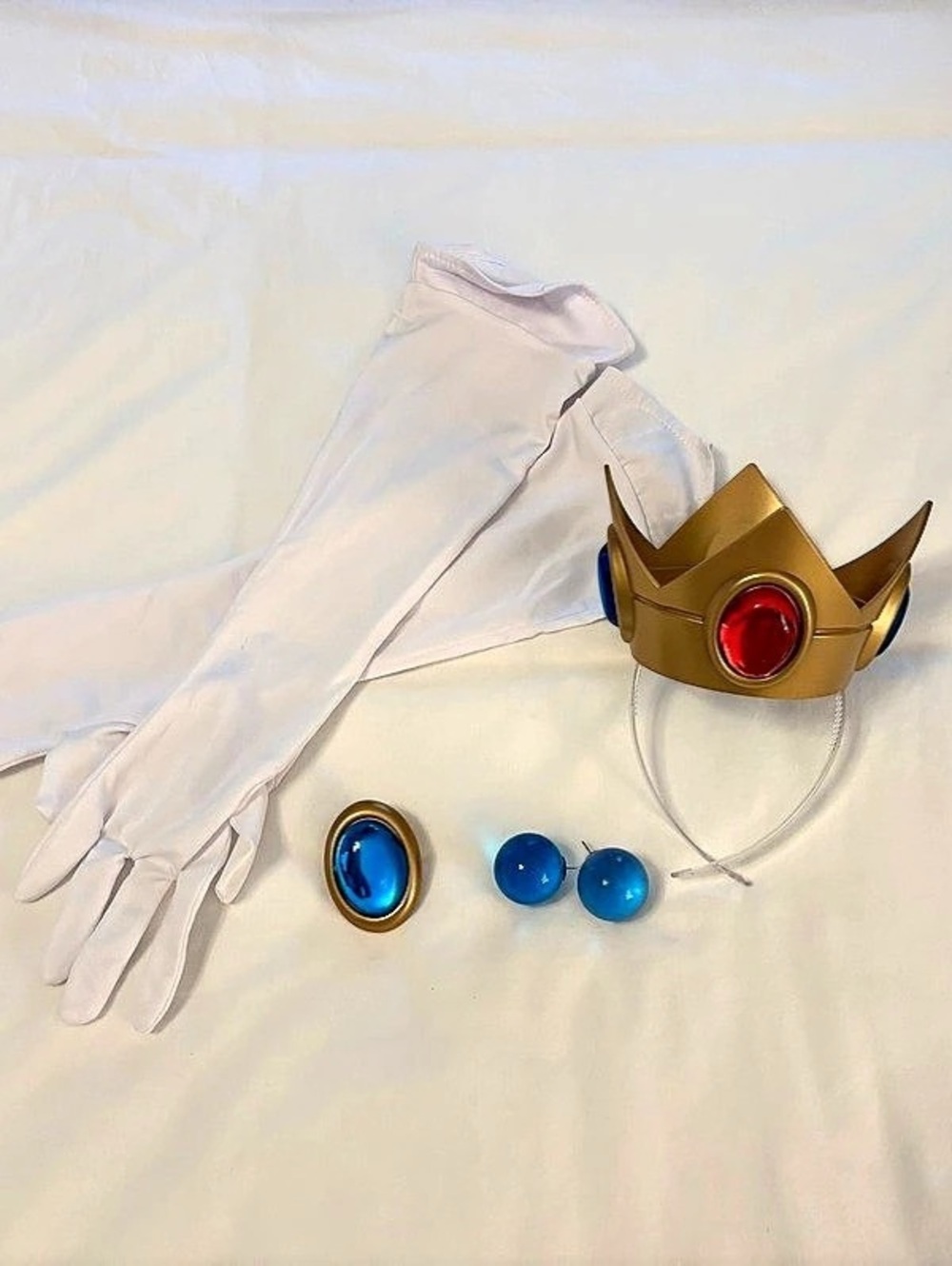 PRINCESS PEACH Super Mario Brothers Costume Accessory Set Adult
